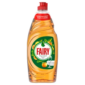 Fairy Clean & Fresh Washing Up Liquid, Orange & Yuzu, 654ml