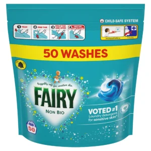 Fairy Non Bio Washing Liquid Pods For Sensitive Skin 50 Washes