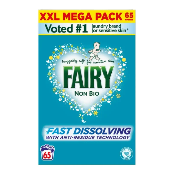 Fairy Non Bio Washing Powder 3.575kg, 65 Washes (1)
