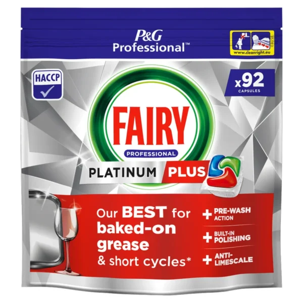 Fairy Professional Platinum Plus Dishwasher Tablets, 92 Capsules (1)