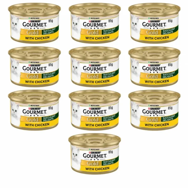 Gourmet Gold Succulent Delights with Chicken 85g x 10 (1)