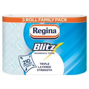 Regina Blitz Household Towel, 3-Ply, 3 Rolls