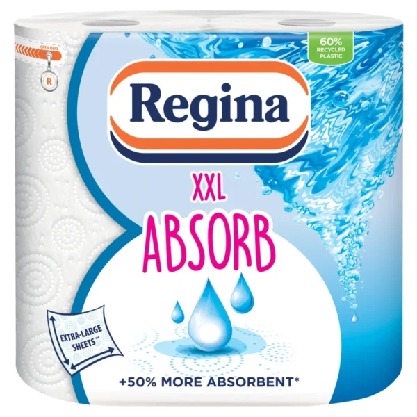 Regina Blitz XXL Absorb Kitchen Roll, 2-Ply, 2 Rolls (1)